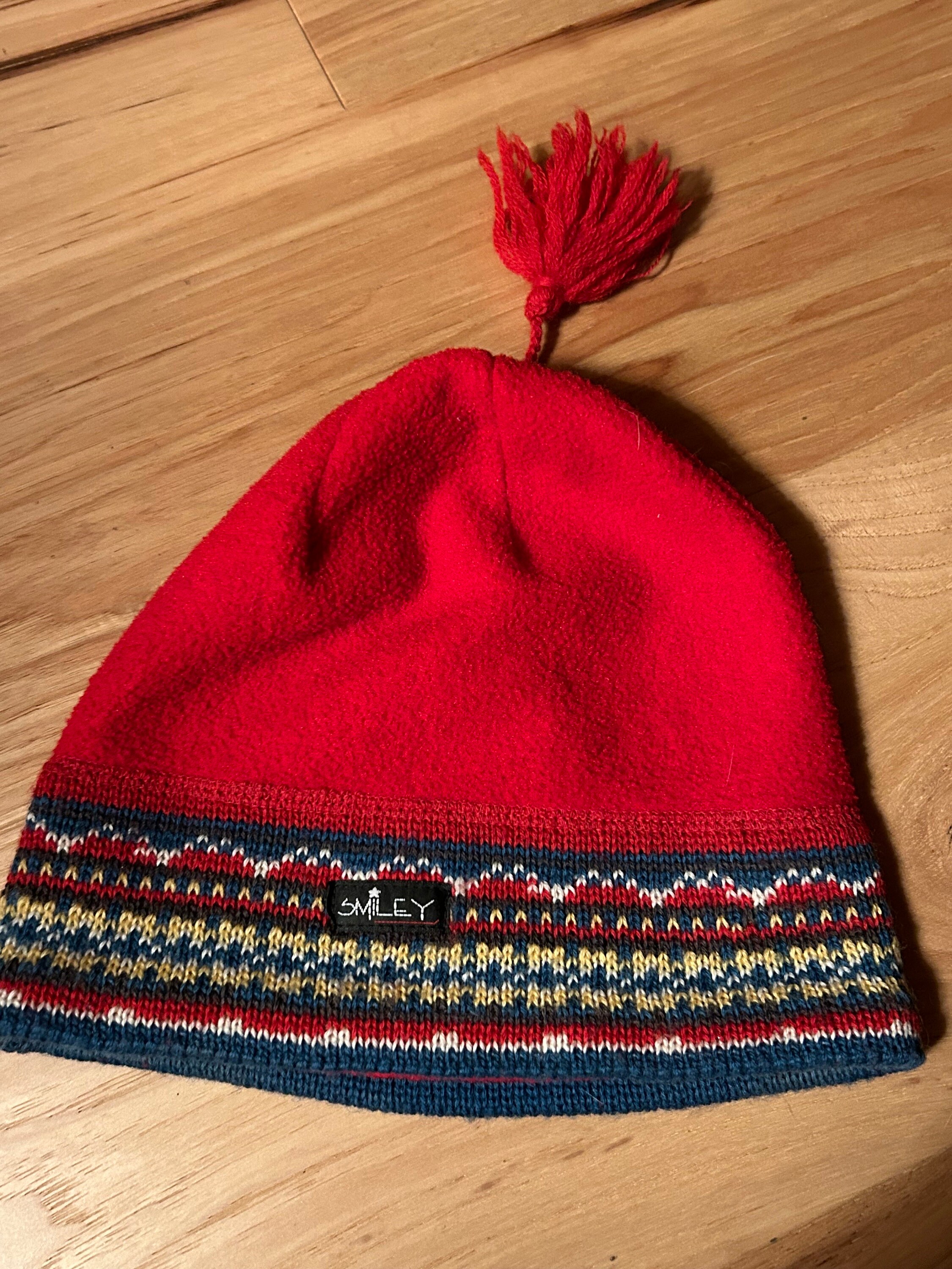 Vintage Smiley Colorful Knit hat Vintage Smiley 100% Wool Ski Hat Knit Cap | Mercari main image 4