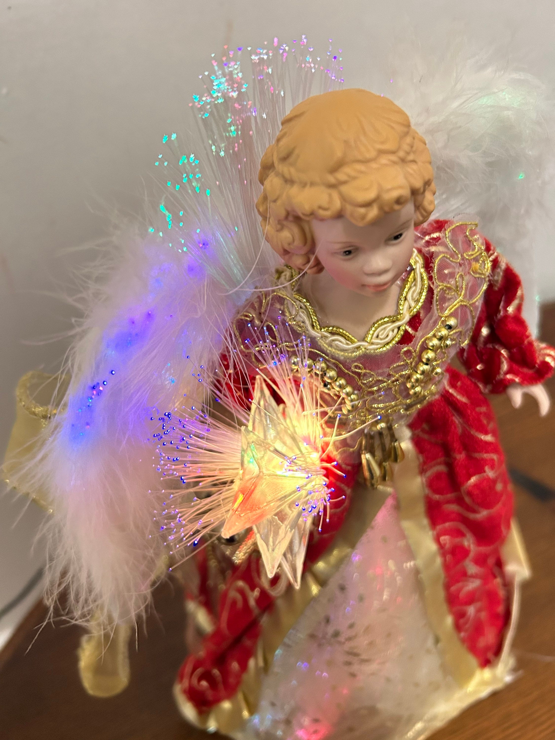 Tree Topper Angel Red Dress - Etsy