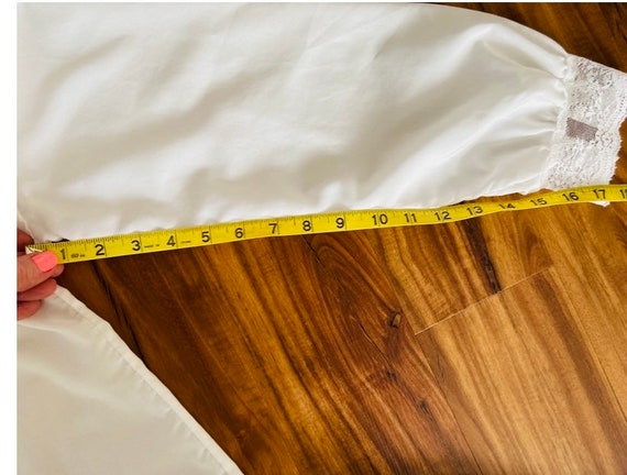 Private Line all polyester button front lacy long… - image 8