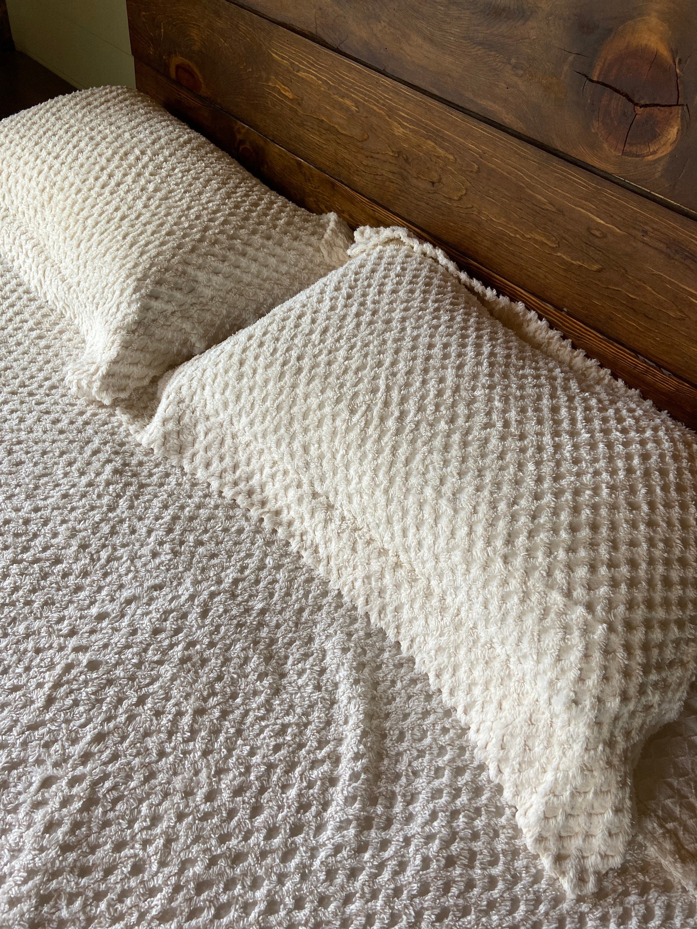 USA Made J C Penneys King Sized All Cotton Cream/ Ivory Etsy