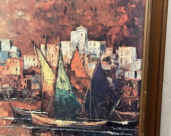 Harry Winkler “casablanca” Morocco MCM Print With Wooden Frame