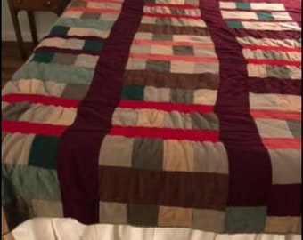 Antique quilt ,handmade early 1900s very heavy quilt