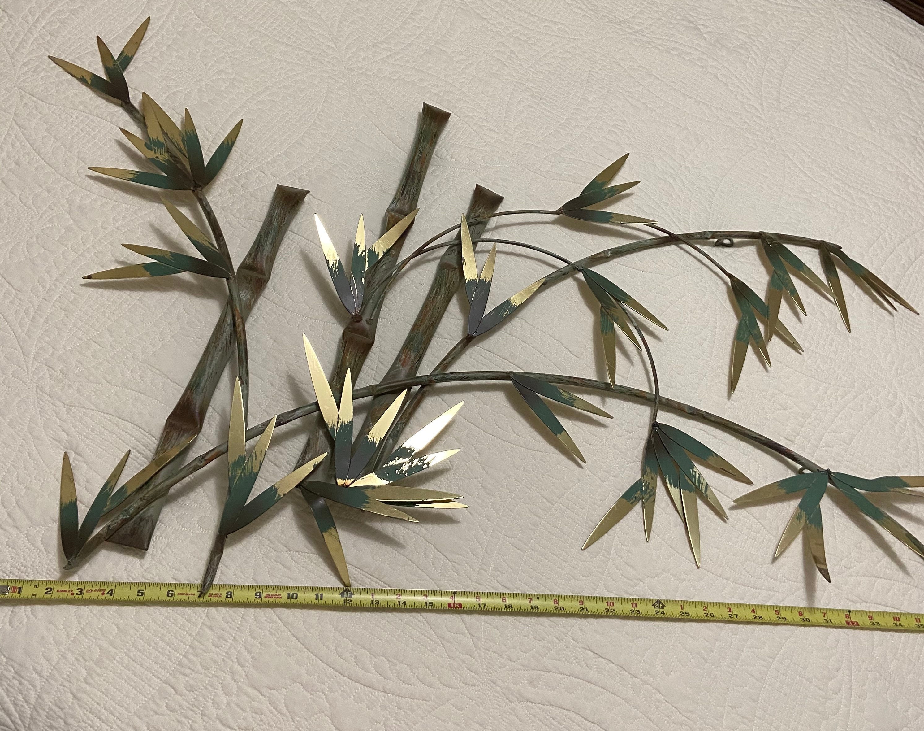 Vintage Metal Art Bamboo Jungle Wallhanging Etsy