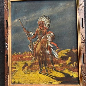 Velvet Painting Native Americans - Etsy