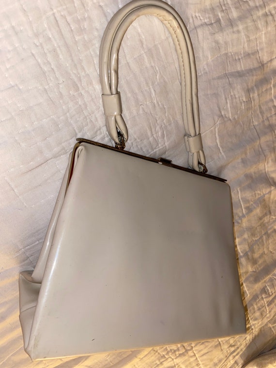 White patent cheap purse