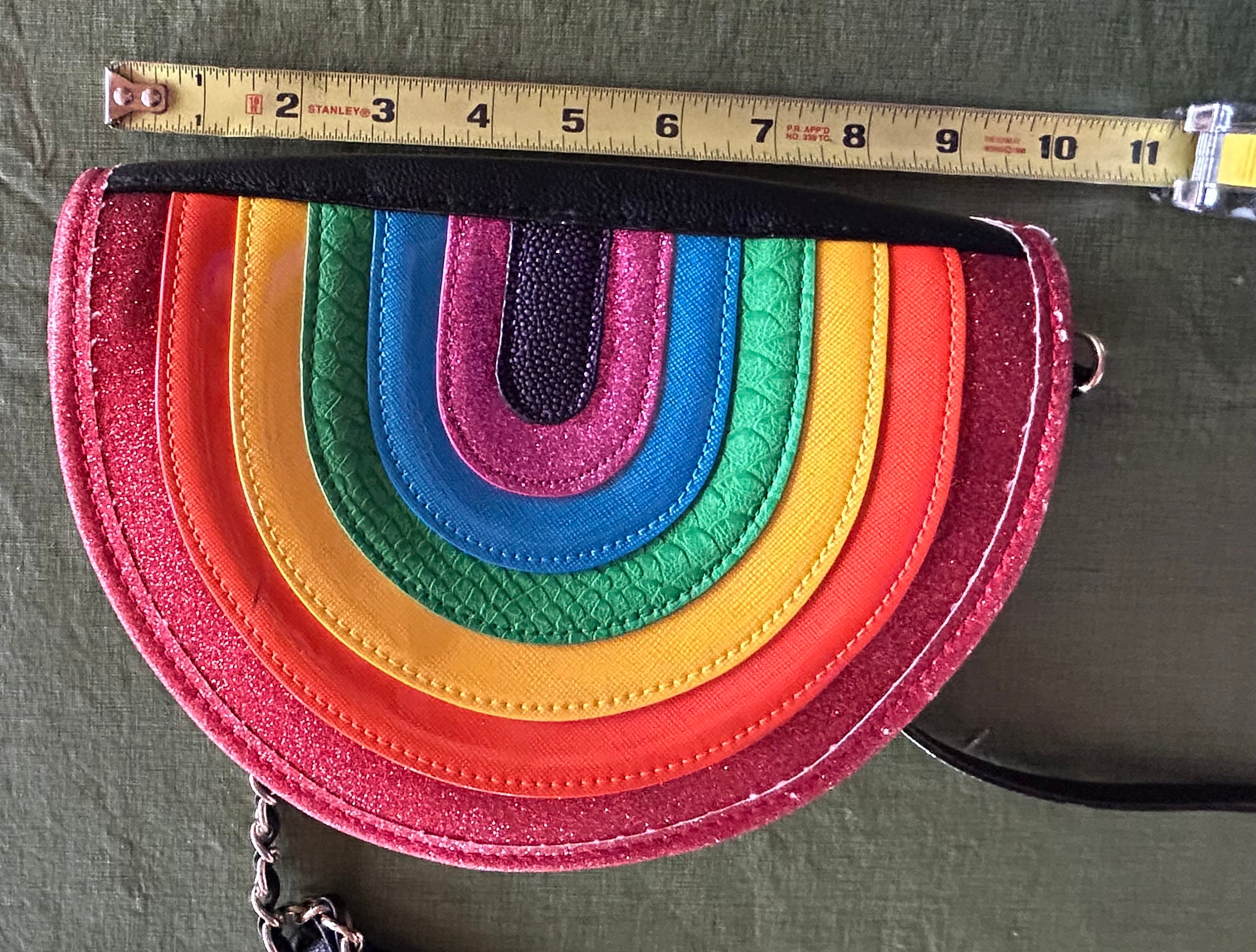 Betsey johnson rainbow quilted bag set Betsey Johnson Rainbow Quilted Weekender Bag & Matching  main image 2