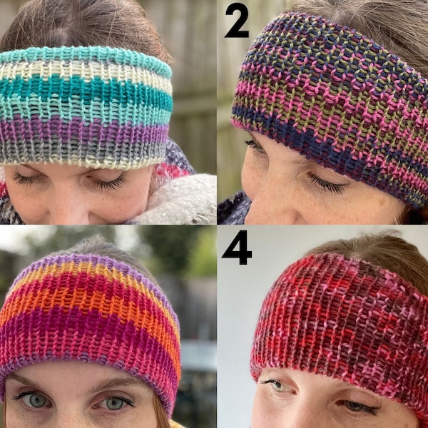 Damen Stirnbänder - Damen Ohrwärmer - Gestrickt & Handgefertigt - Herren Winter Bänder - Boho Stirnbänder - Sport Stirnband - Gehende Kopfbedeckung