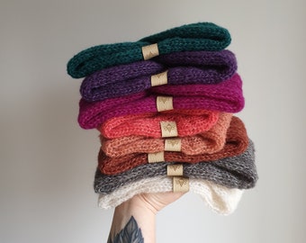 Luxury Headbands - Winter Turbans - Knitted & Handmade - Ear Warmers - Silk and Alpaca