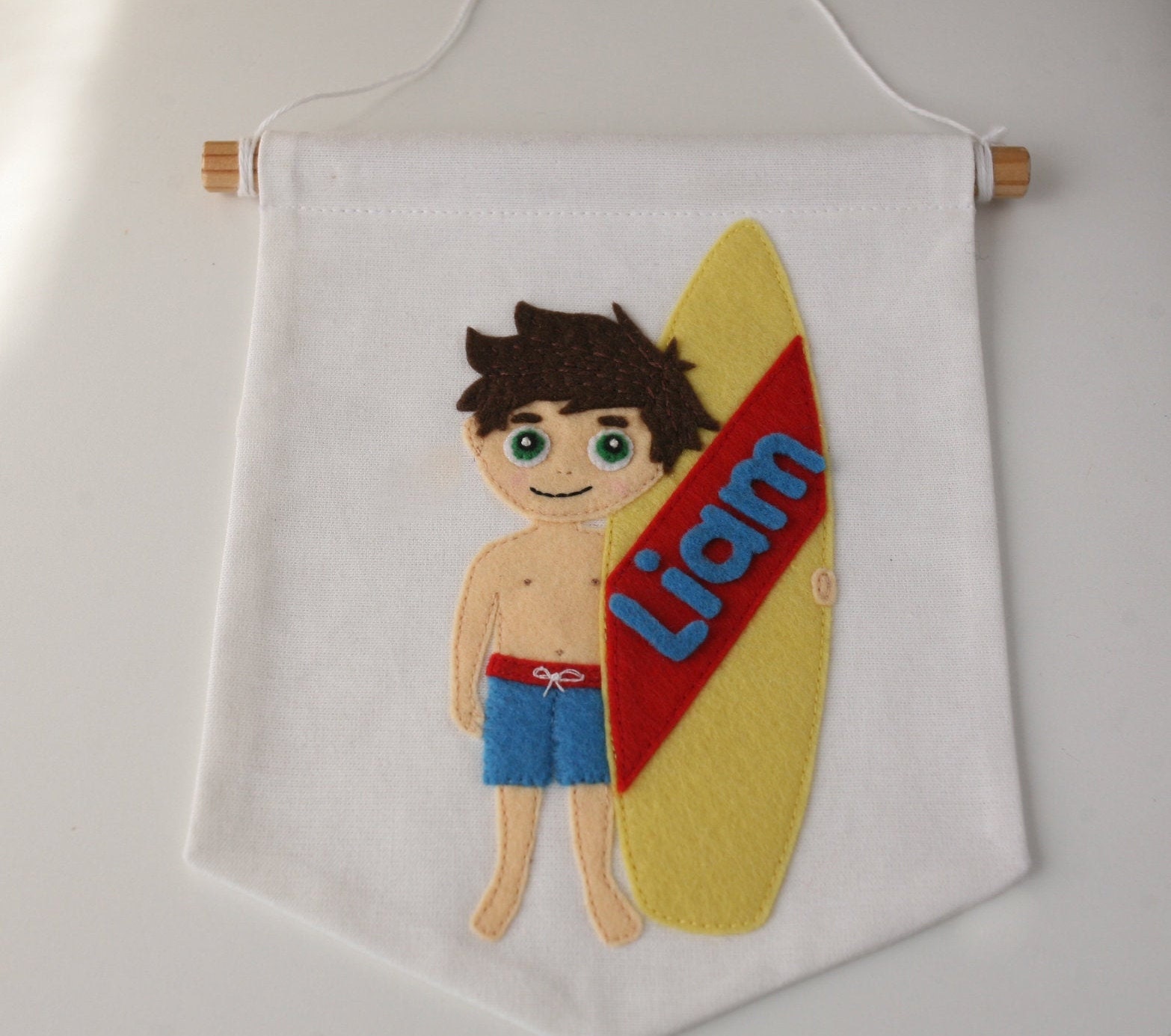 Surfen Thema Surf Dekor junge Zimmer Surfen Banner hängen | Etsy