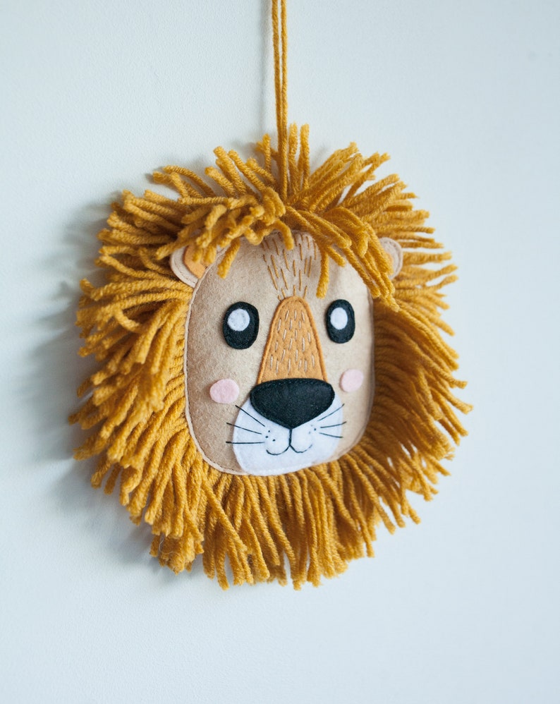 Lion head wall decoration lion nursery decor lion wall art Etsy