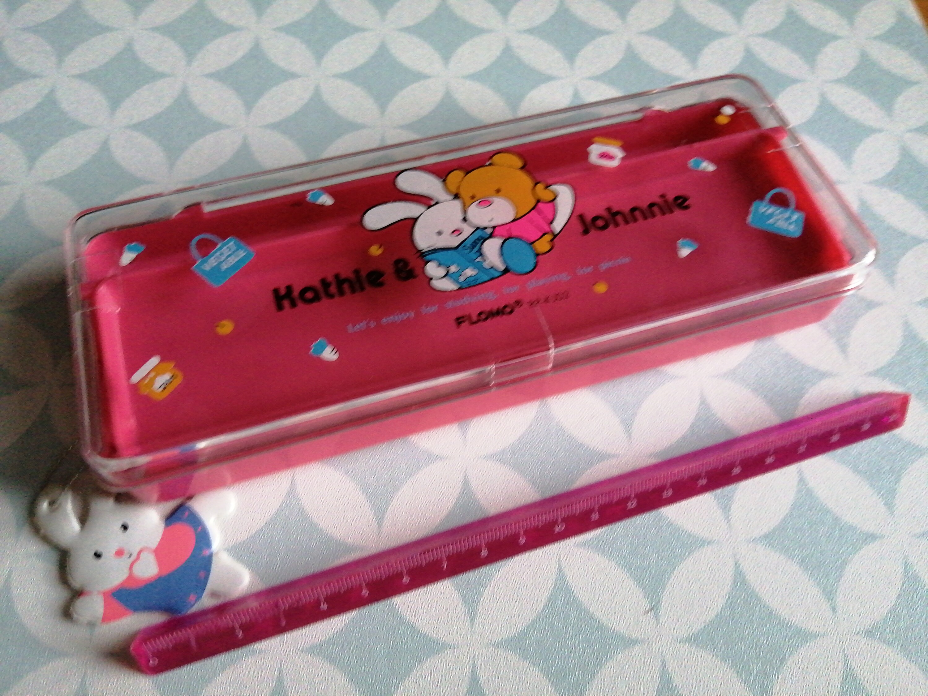 80s / 90s Vintage Flomo Kathie & Johnnie Plastic Pencil case Etsy