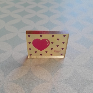 80s Vintage Quote Japan jelly eraser pink and purple hearts