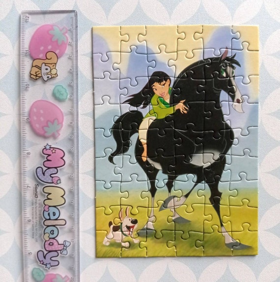 90s Vintage Disney Schmidt Puzzle Mulan 54 Pieces Mini Puzzle 