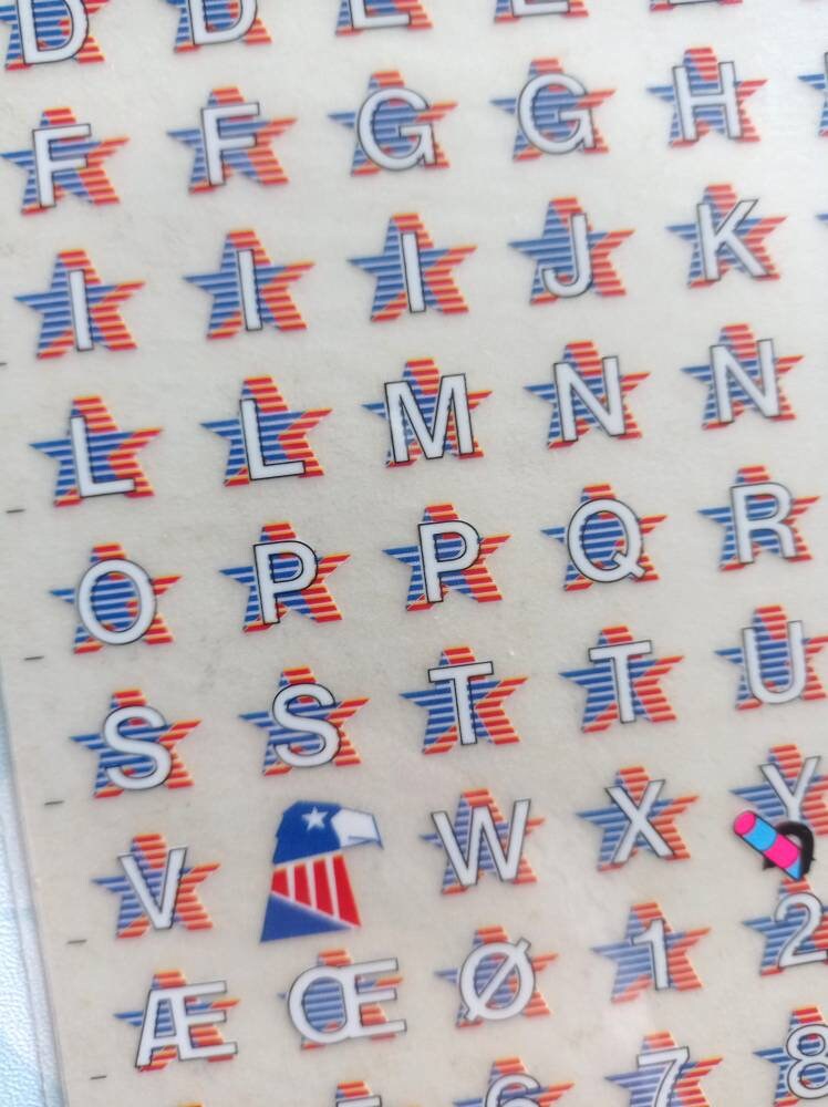 80s Vintage Conté Rub on Lettering Transfers Decalcomanies Pressers ...