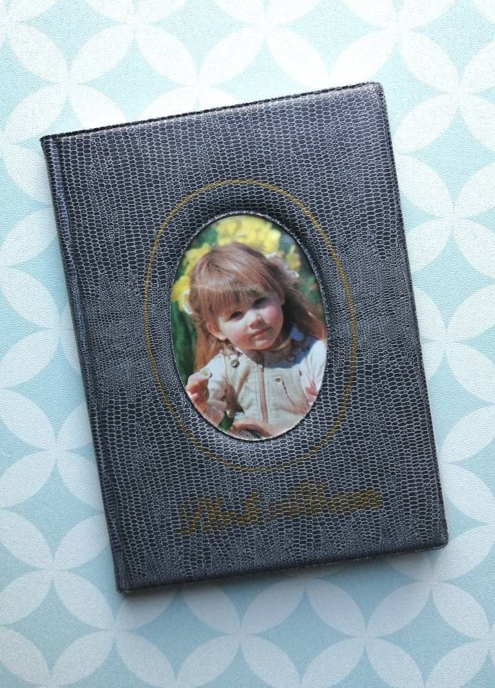80S Vintage Mini Plastic Vinyl Photo Album