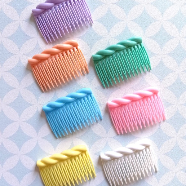 80s Vintage Plastic Hair Clip Hair Comb multilisting too choose