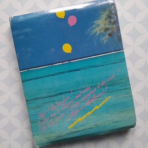 Conjunto de papelaria vintage dos anos 80, conjunto de cartas e envelopes GPV, Mares do Sul