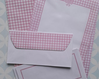 80s Vintage NEW GPV light pink stationery set letter set envelopes COLORS