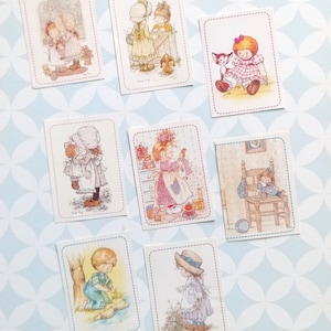 Anni '90 vintage Sarah Kay John Sands Greetings Stickline adesivi da scegliere 1 2 7 8 9 12 14 16