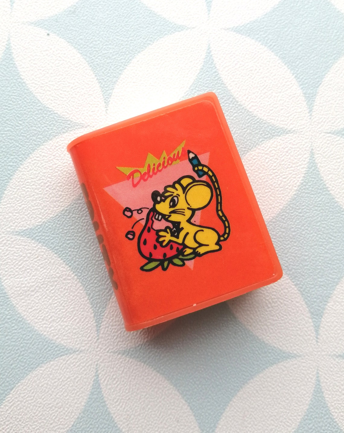 80s Vintage Eraser Rubber Gomme Fruity fruits orange book Etsy