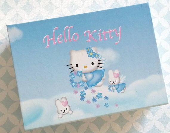 Vintage Sanrio 2003 Hello Kitty Angel Stationery Box for