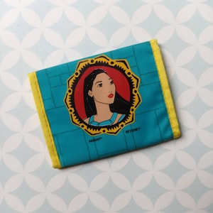 90s Vintage Disney Pocahontas Nylon Canvas Wallet