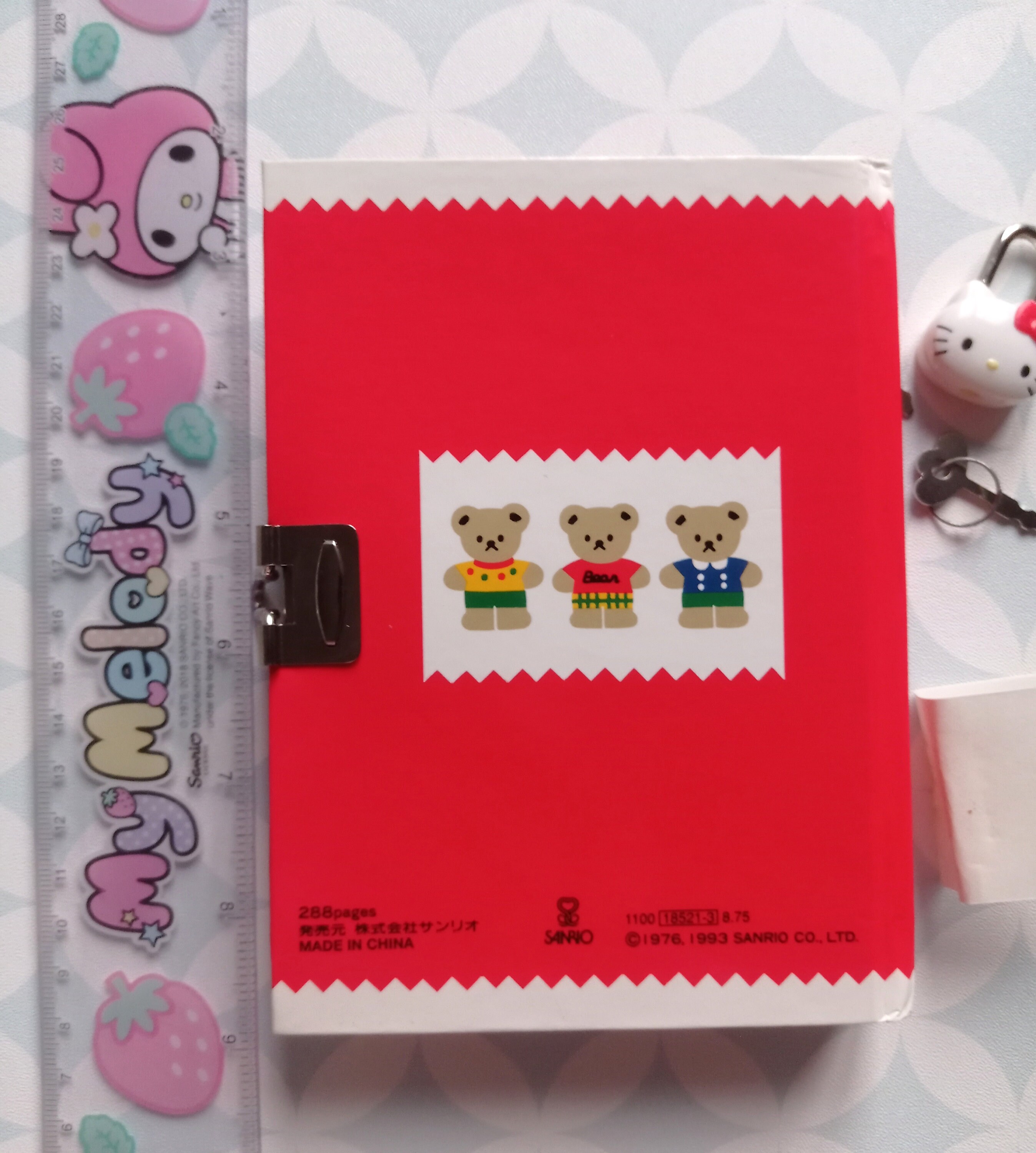 Vintage Sanrio 1993 Hello Kitty Diary Personal Notebook With