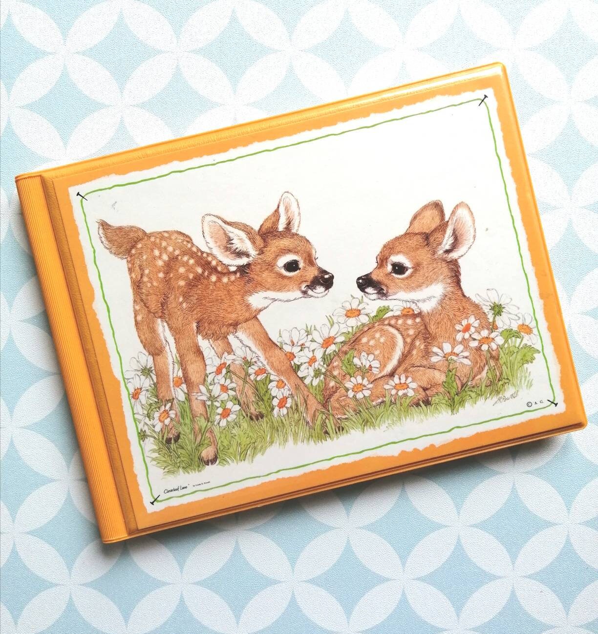 80S Vintage Ag Cloverleaf Lane Libellia Plastic Vinyl Notebook