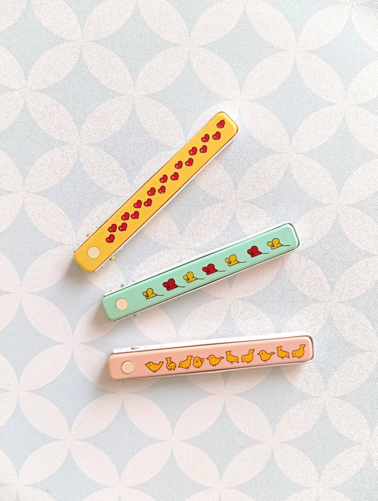 80S Vintage Folding Plastic & Metal Pen