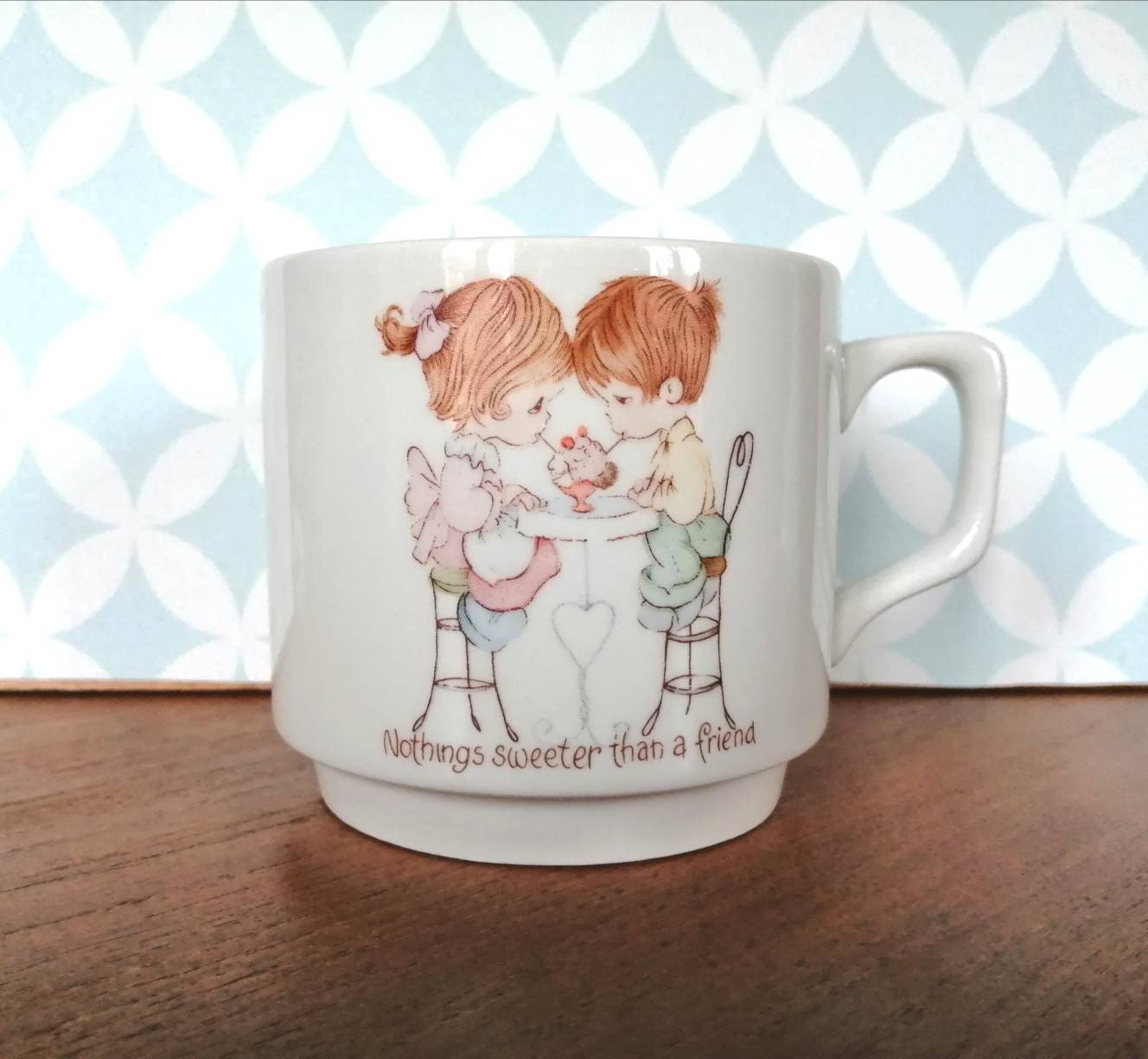 80S Vintage Tognana Mug Cup Nothings Sweeter Than A Friend