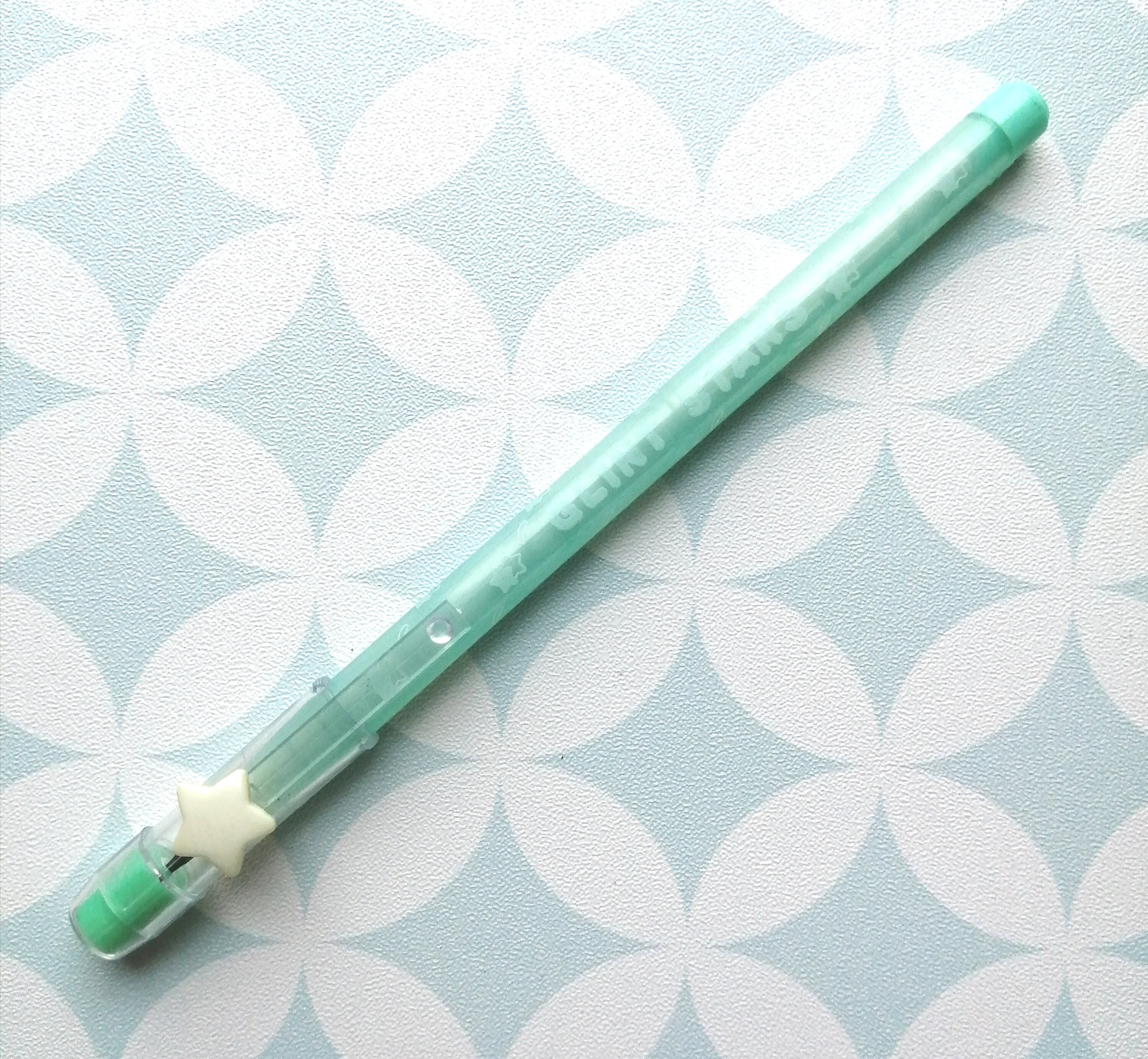 80S Vintage Bensia Green Pencil Pop A Point Glint Stars