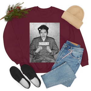 Rosa Parks Unisex Crewneck Sweatshirt| Black History Month Sweatshirt| Civil Rights Leader Sweatshirt| black history shirt| African American