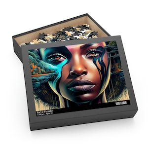 Casse-tête fantaisie Black Woman 120, 252 pièces | Puzzle| Cadeaux afro-américains| Cadeau pour elle| Magie des filles noires | Casse-têtes pour adultes
