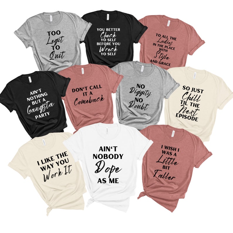 Hip Hop Lyrics Bachelorette Party Shirts Bridal Party Shirt Etsy