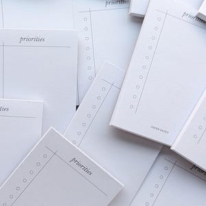 Handgefertigter Mini-Notizblock für Prioritäten, Aufgabenplaner, 60 x 90 mm
