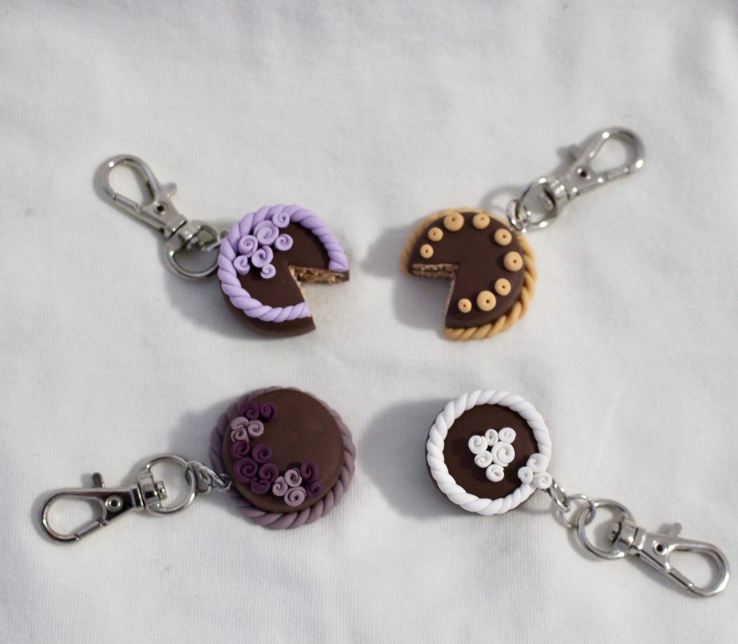 Cake Keychain Polymer Clay Keychain Etsy
