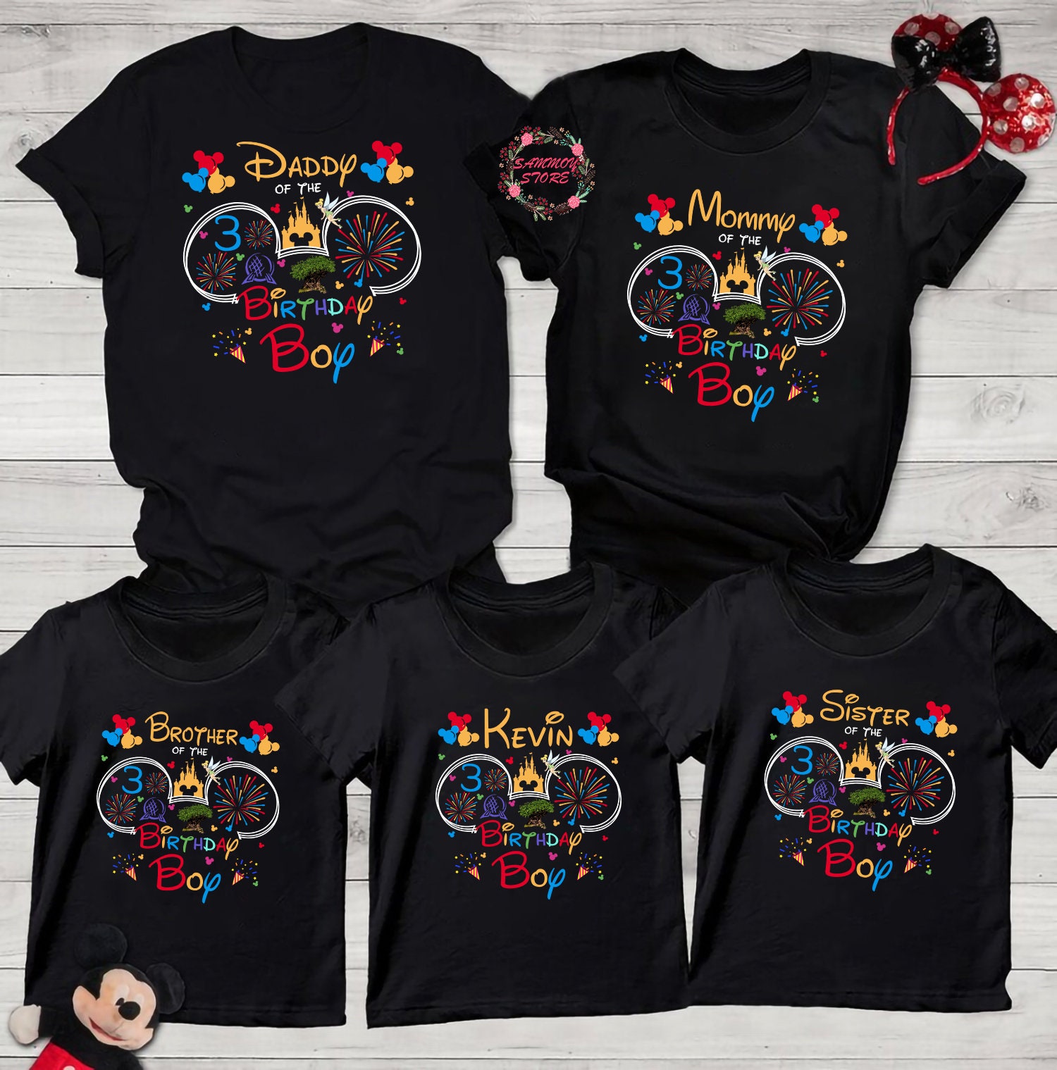 Personalized Disney Birthday Boy Shirt, Disney Birthday Matching Family Shirt