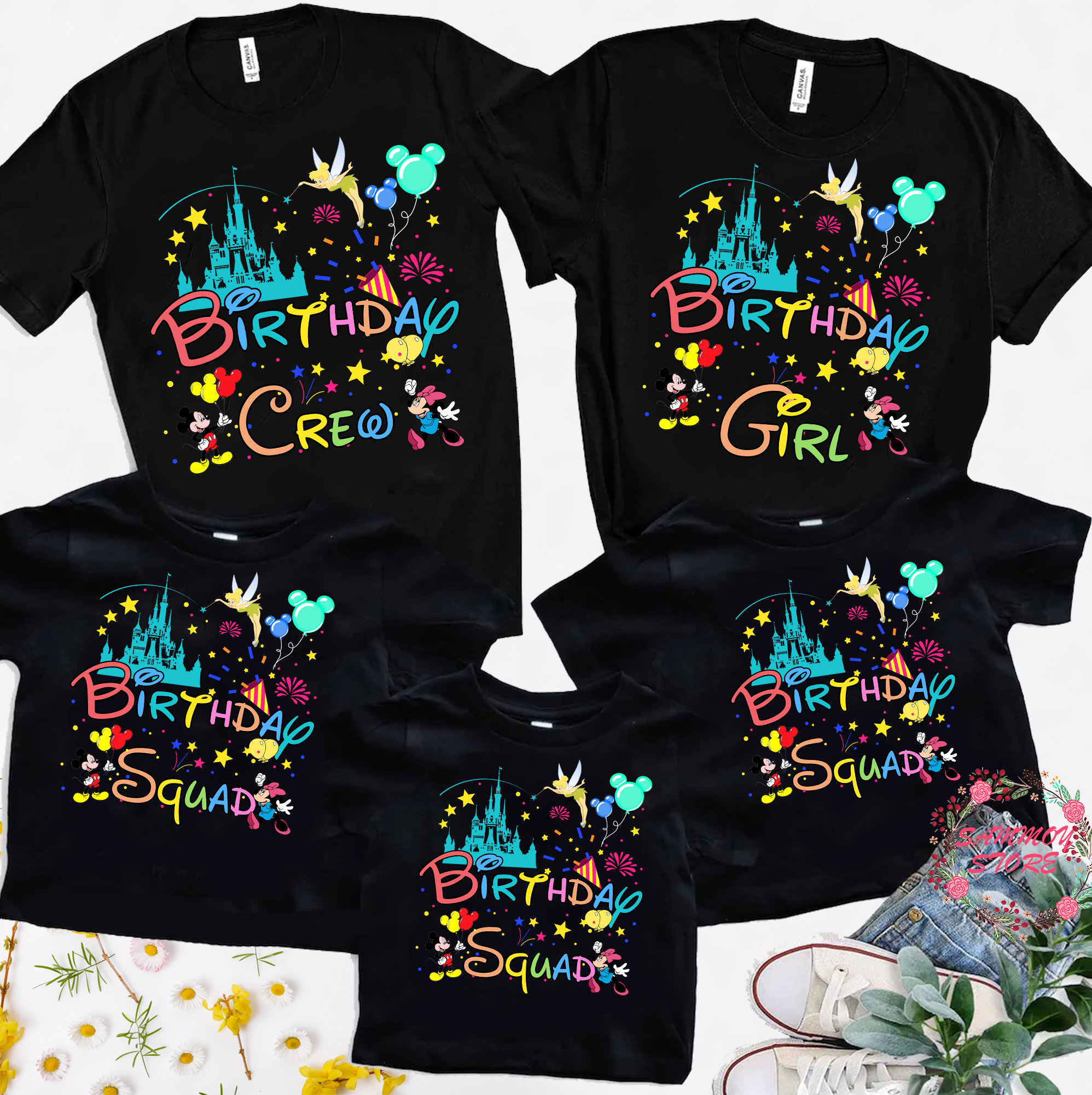 Discover Disney Birthday Squad, Mickey Minnie Birthday, Disney Birthday Girl/Boy T-Shirt