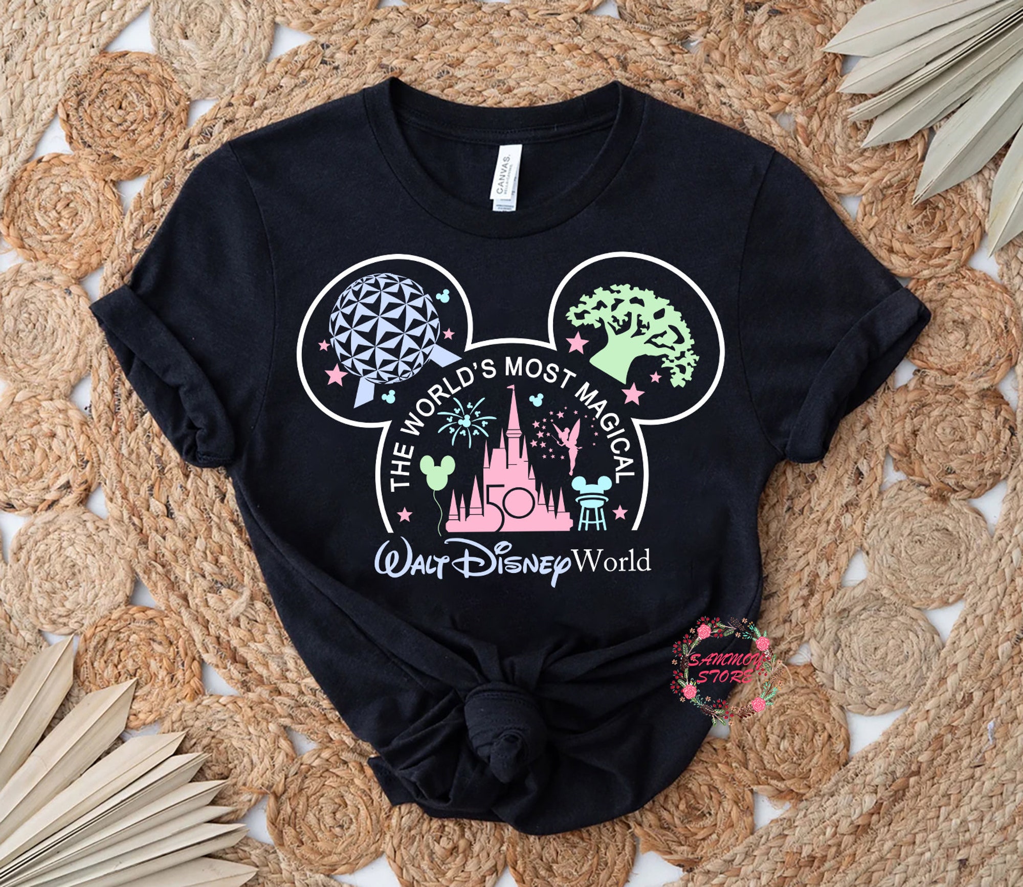 Walt Disney World 50th Anniversary Mickey Ears T-Shirt Walt Disney World 50th Anniversary Mickey Ears T-Shirt