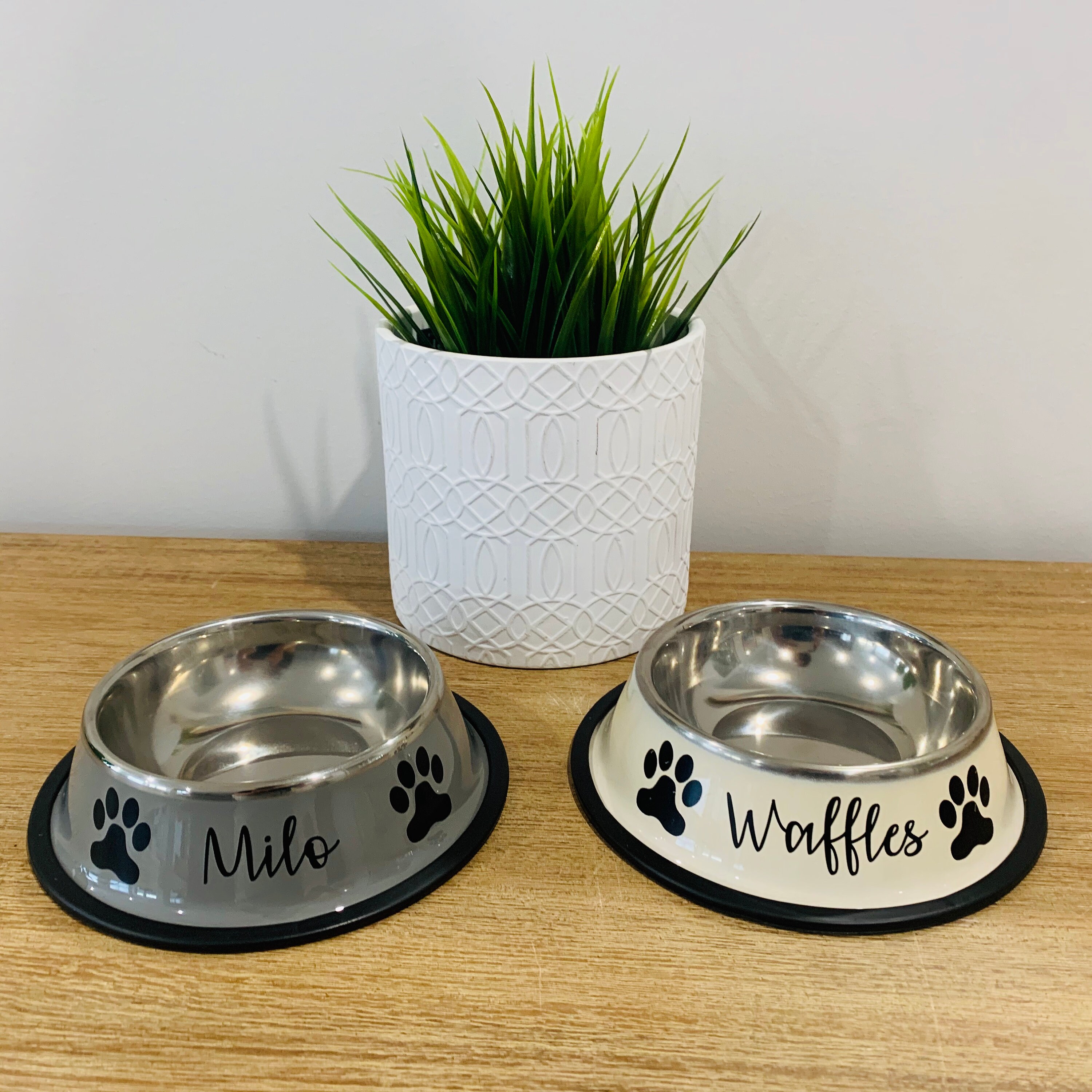 Personalised Stainless Steel Pet Bowls Dog / Cat Etsy