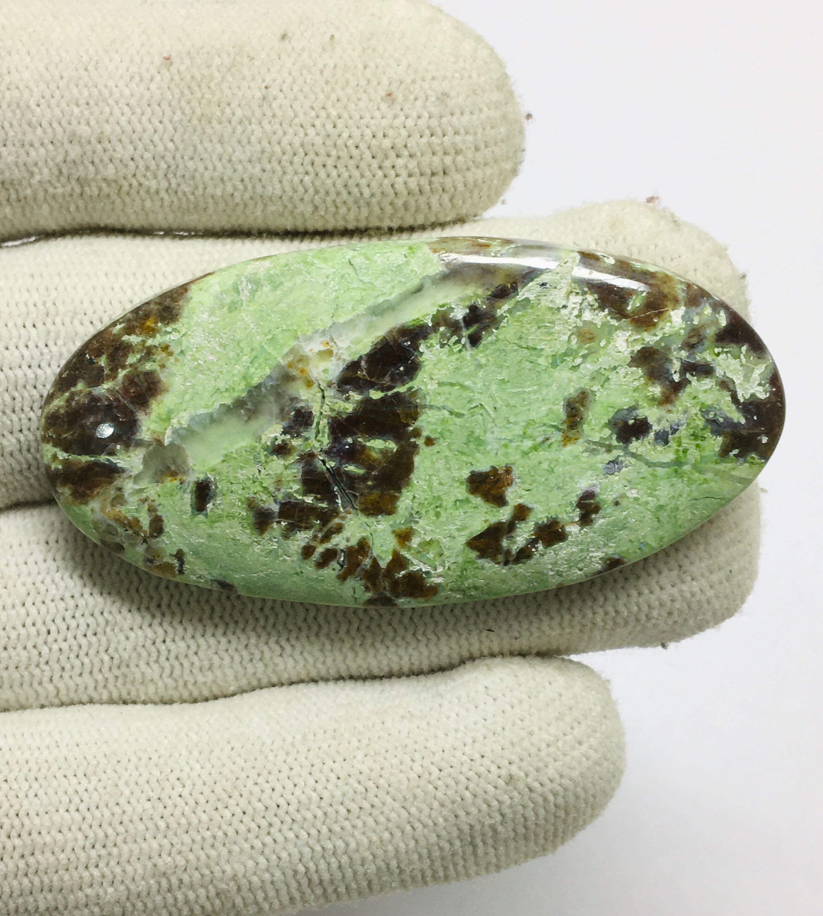 Jasper Green Jasper Stone Oval shape Weight 61.45crt Size Etsy