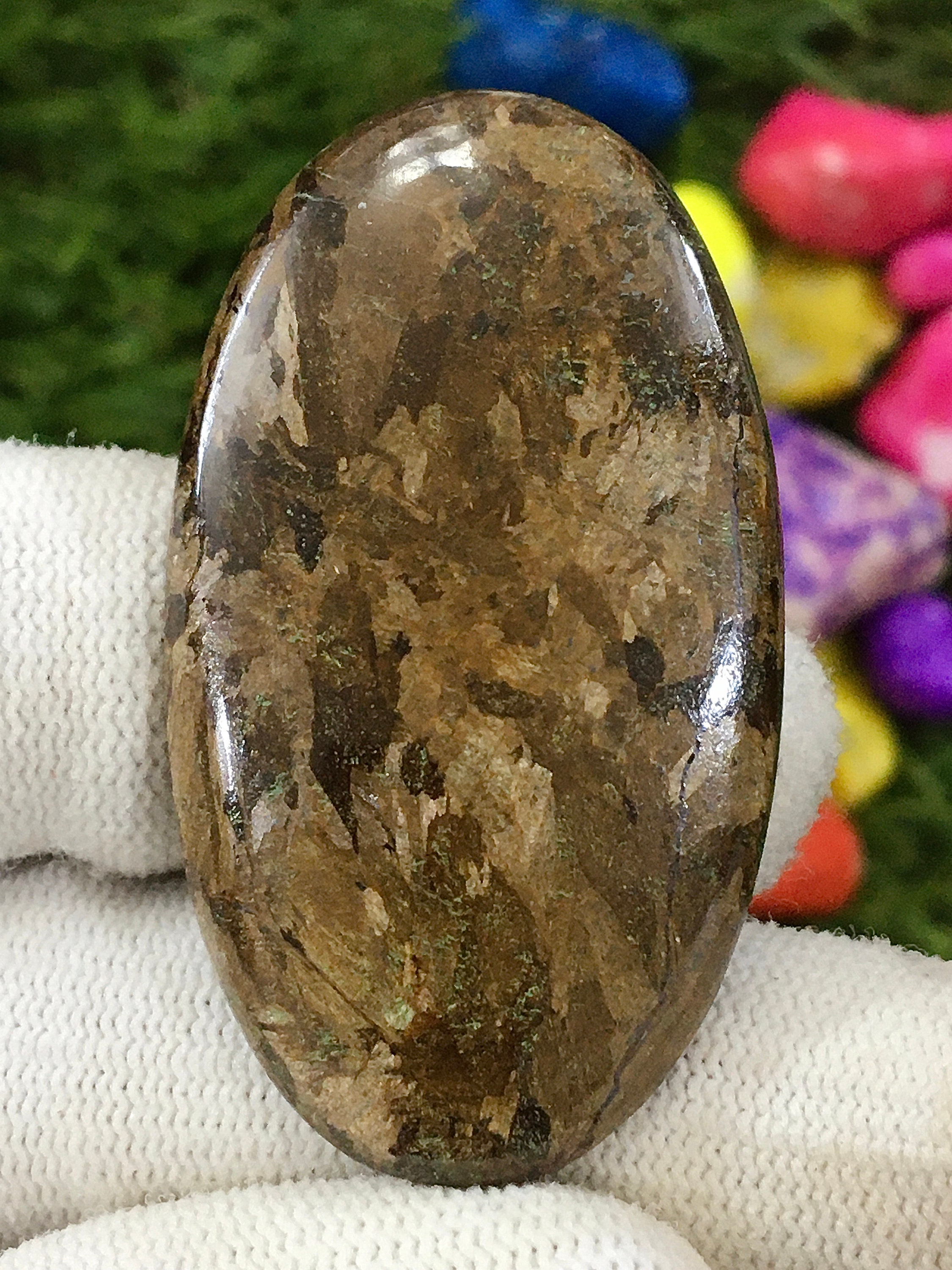 Natural Brown Jade cabochon Semi Precious Gemstone hand Polish Etsy