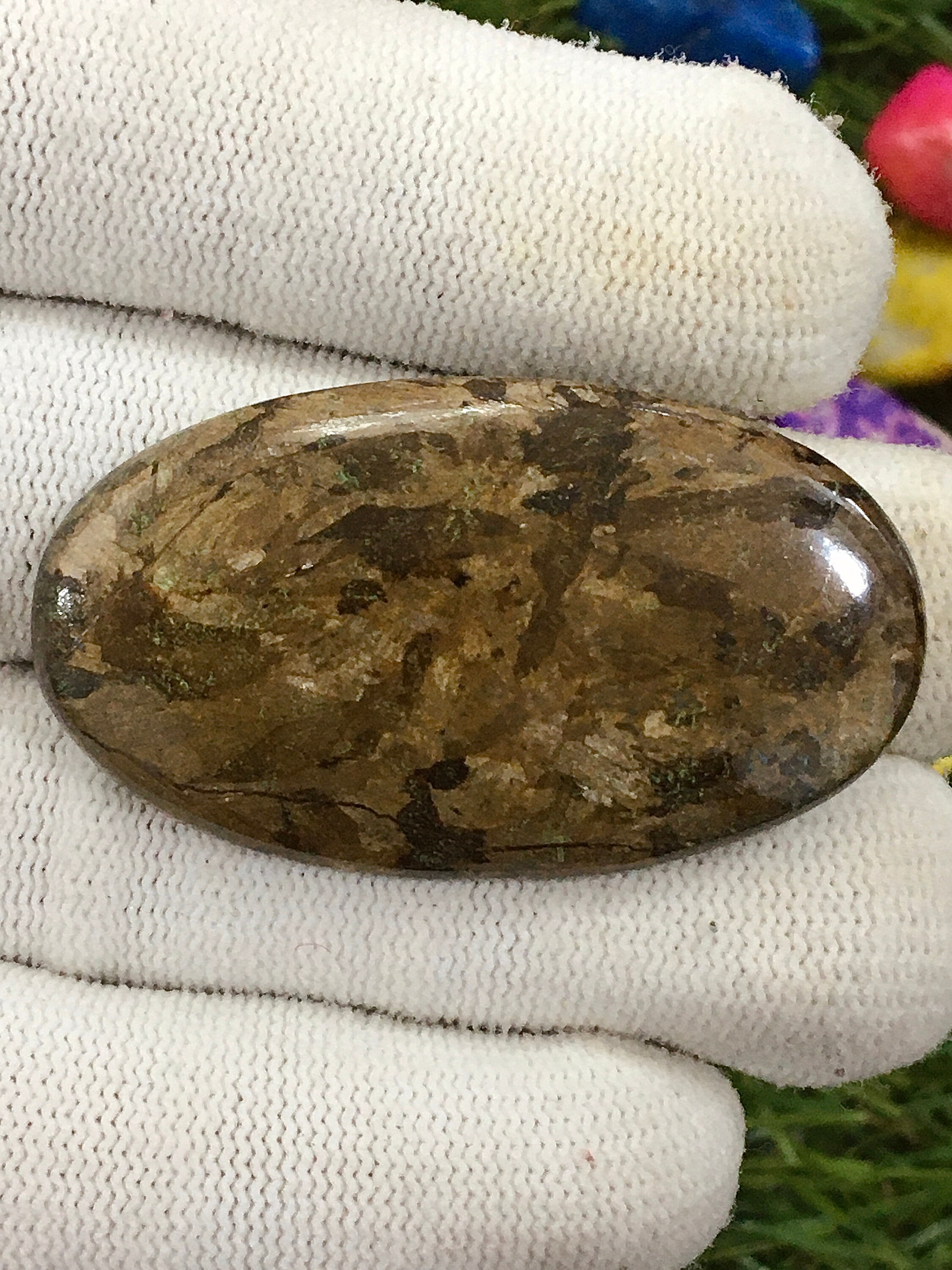 Natural Brown Jade cabochon Semi Precious Gemstone hand Polish Etsy