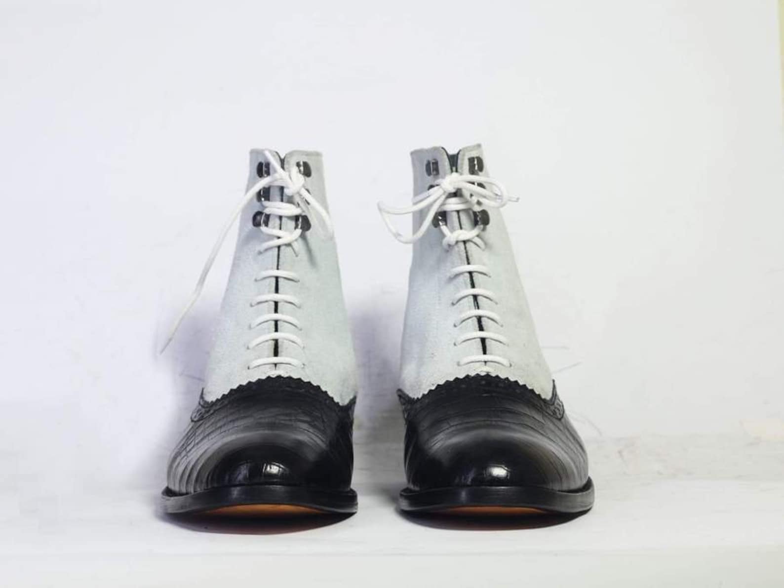 mens black lace up boots uk