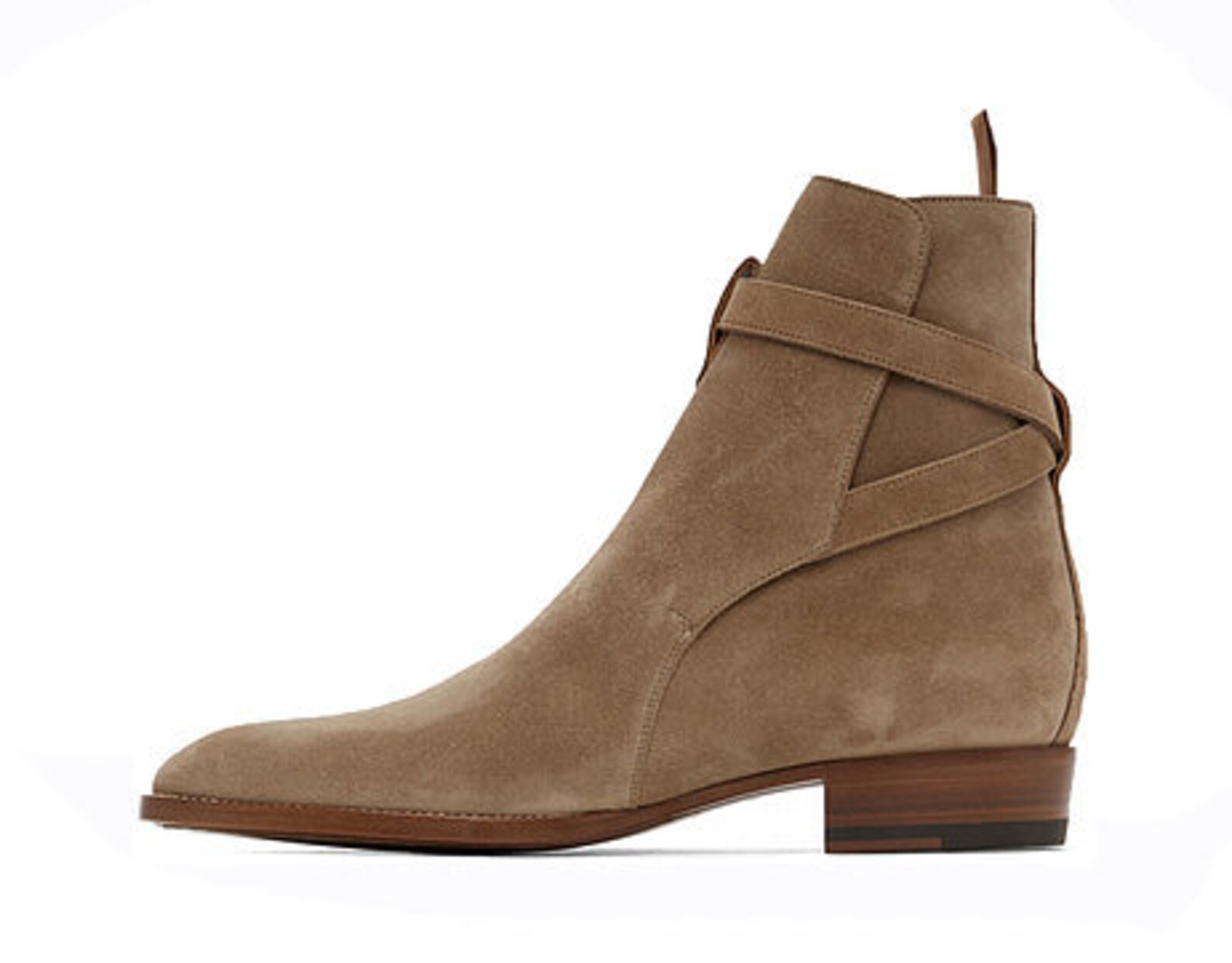 Handmade Men Jodhpurs Formal Beige Color Boots Mens Ankle Etsy