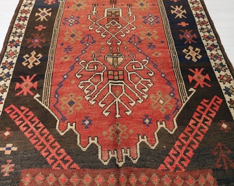 Vintage Runner, Kurdish Runner Rug, Runner Rug, Kurdish Vintage Runner, Wool Runner Rug, Handmade Runner Rug, Soft Runner Rug, Red Rug