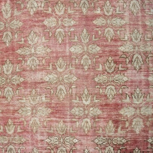 Vintage Red Rug, Vintage Turkish Rug, Manisa Rug, Living Room Rug, Bedroom Rug, Mother&#39;s Day, Muted Rug, Faded Rug, Handmade Rug, Carpet