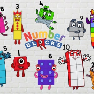 Paquete de bloques de números SVG, bloques de números SVG, bloques de números, bloques de números cumpleaños SVG, bloques de números clip art, dibujos animados, dibujos animados SVG