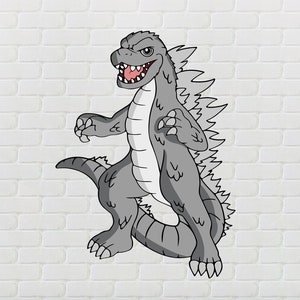 Godzilla SVG, Godzilla Silhouette svg, Monster SVG, Dragon svg, Dinosaur svg, Tokyo Godzilla svg, Godzilla Cut File, Dino svg, Godzilla