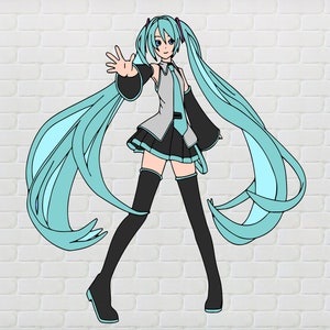 Hatsune Miku- Janpanese Anime Random Stickers - Depop